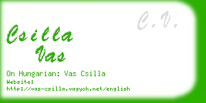 csilla vas business card